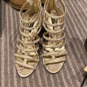 Snake skin looking heels